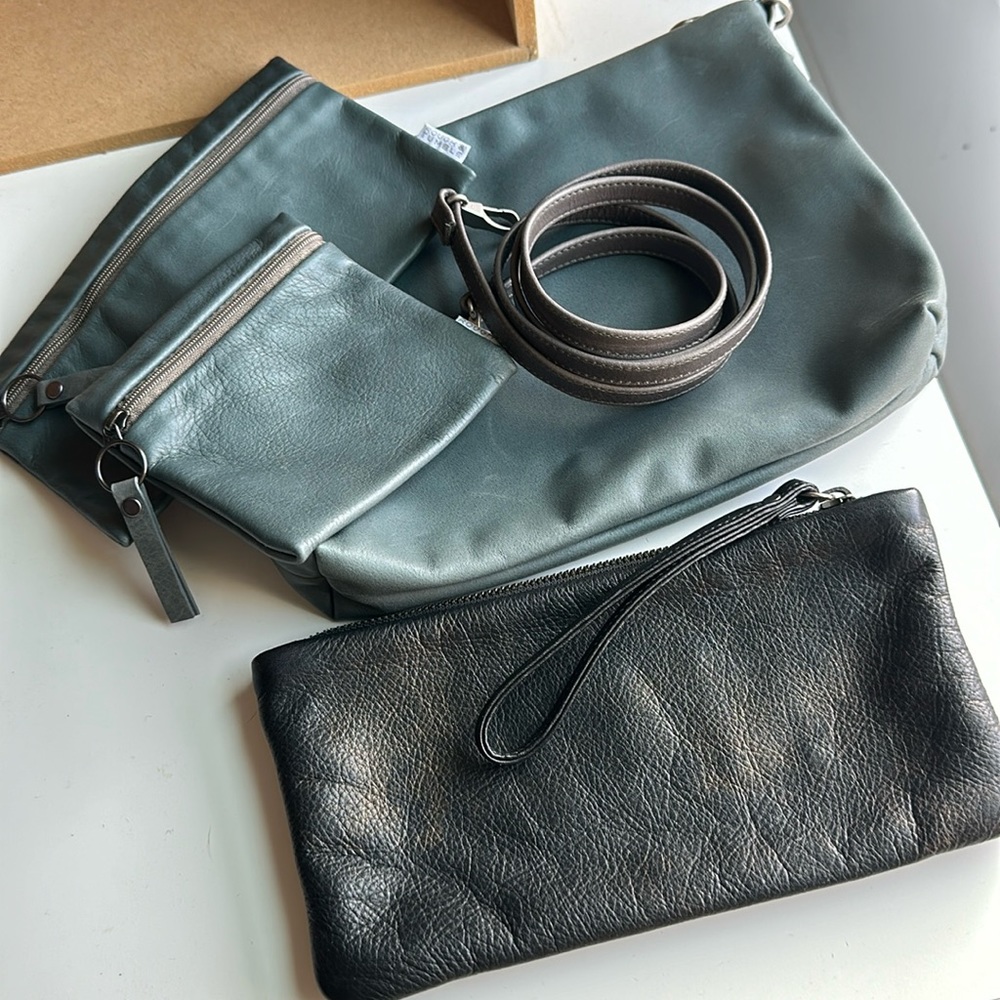 Rough and tumble leather bundle